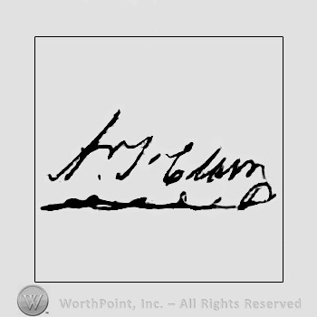 Autograph/signature : Arthur St. Clair.