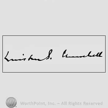 Autograph/signature : Winston Churchill.