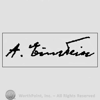 Autograph/signature : Albert Einstein.