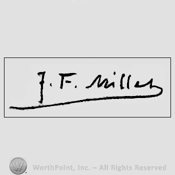 Autograph/signature : Jean Francois Millet.