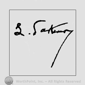 Autograph/signature : Louis Pasteur.