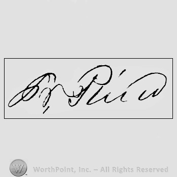 Autograph/signature : Franklin Pierce.