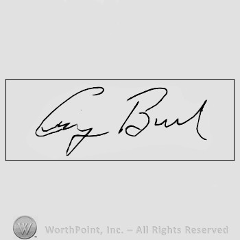 Autograph/signature : George Bush.