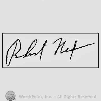 Autograph/signature : Richard Nixon.