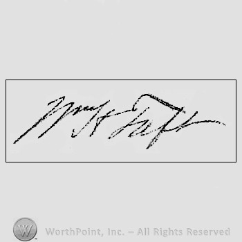 Autograph/signature : William Howard Taft.