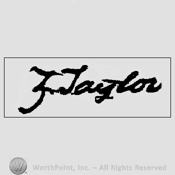 Autograph/signature : Zachary Taylor.