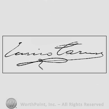 Autograph/signature : Enrico Caruso.