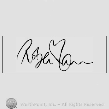 Autograph/signature : Robert Plant.