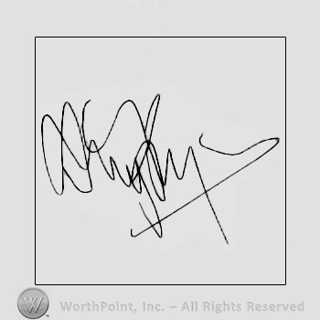 Autograph/signature : Jimmy Page.