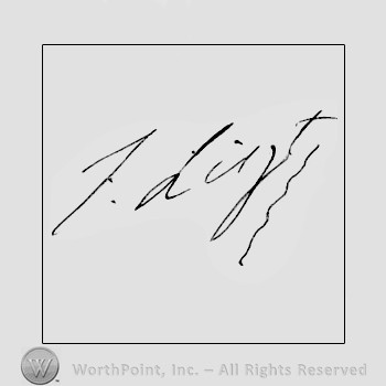Autograph/signature : Liszt Franz.