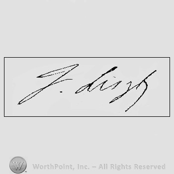 Autograph/signature : Liszt Franz.