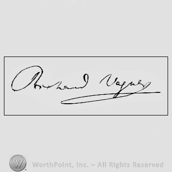 Autograph/signature : Richard Wagner.
