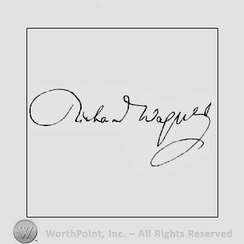 Autograph/signature : Richard Wagner.
