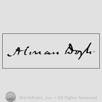 Autograph/signature : Arthur Conan Doyle.