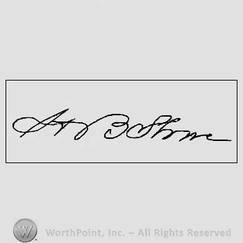 Autograph/signature : Harriet Beecher Stowe.