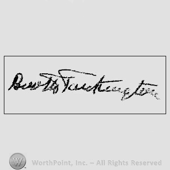 Autograph/signature : Booth Tarkington.