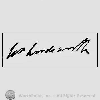 Autograph/signature : William Wordsworth.