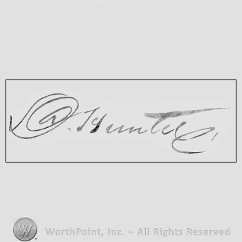 Autograph/signature: David Hunter.