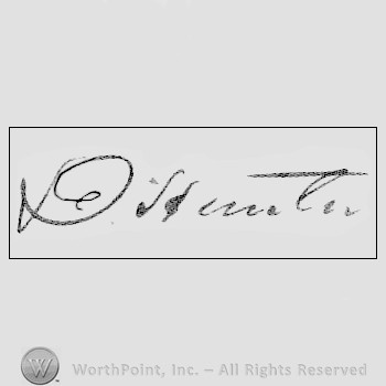 Autograph/signature: David Hunter.