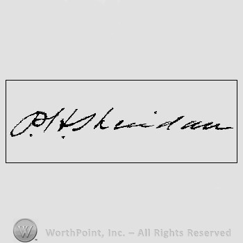 Autograph/signature: William Tecumseh Sherman.