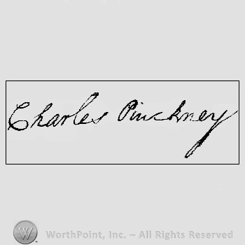Autograph/signature: Charles Pinckney.