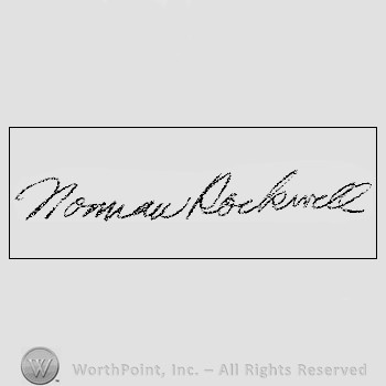 Autograph/signature: Norman Rockwell.