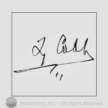 Autograph/signature: Tyrus Raymond Cobb.