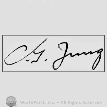 Autograph/signature: Carl Gustav Jung.
