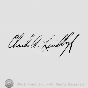 Autograph/signature: Charles A. Lindbergh.