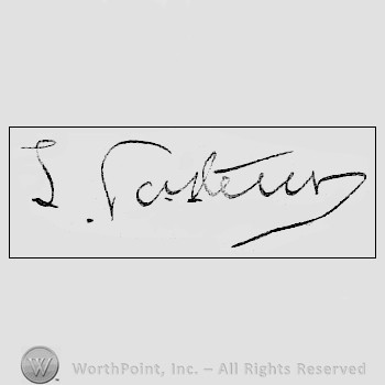 Autograph/signature: Louis Pasteur.