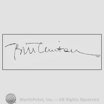 Autograph/signature: William Jefferson Clinton.