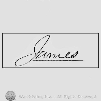 Autograph/signature: James A. Garfield.