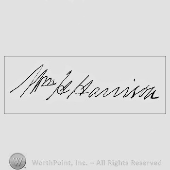 Autograph/signature: William Henry Harrison.