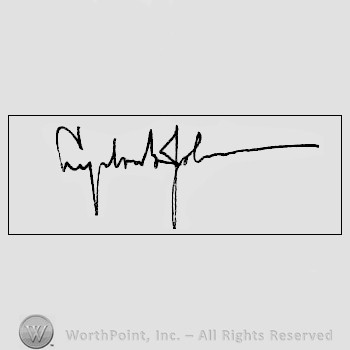 Autograph/signature: Lyndon B. Johnson.