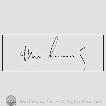 Autograph/signature: John F. Kennedy.