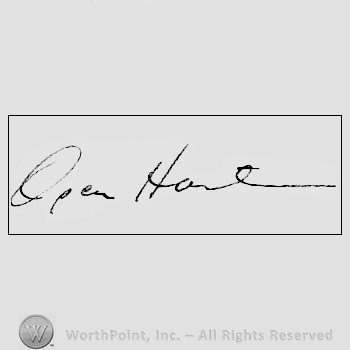 Autograph/signature: Oscar Hammerstein.