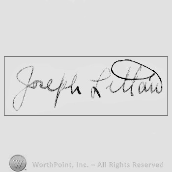 Autograph/signature: Joseph Litlau.