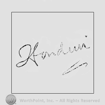 Autograph/signature: Harry Houdini.