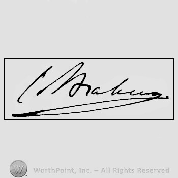 Autograph/signature: Johannes Brahms.