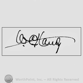 Autograph/signature: William Christopher Handy.