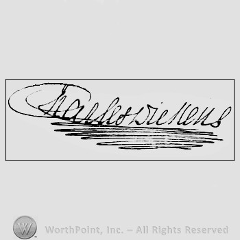 Autograph/signature: Charles Dickens.