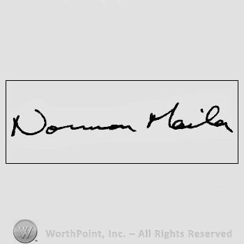 Autograph/signature: Norman Mailer.