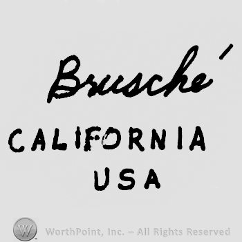 Brusche written above California Written above USA written.