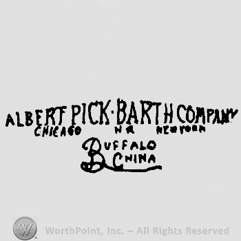 Alberth Pick Barth Company written above Chicago NR new York written above buffalo written above China