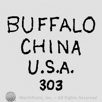 Buffalo written above China written above U.S.A. written above 303