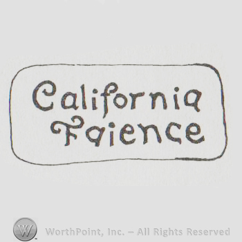 logo with "california faience"