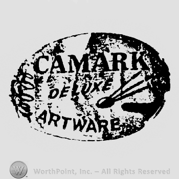 Camark written abobe Deluxe written above Artware, all on a painting palette background
