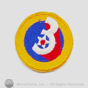 Army Air Forces Shoulder Sleeve Insignia : 3d Air Force.