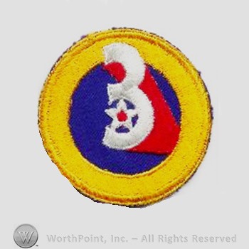 Army Air Forces Shoulder Sleeve Insignia : 3d Air Force.