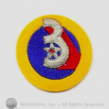 Army Air Forces Shoulder Sleeve Insignia : 3d Air Force.
